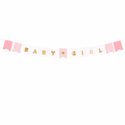 PartyDeco GRL60, Bunting banner, Multicolour, 175 mm, 150 mm, 130 mm, 205 mm
