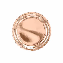 PartyDeco TPP36-019R, Plate, Round, Paper, Rose gold, Monochromatic, 6 pc(s)