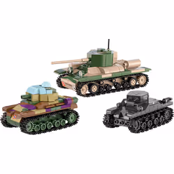 COBI Renault R35 - Valentine IX - Panzer I, Building set, 8 yr(s), 595 pc(s)