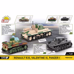 COBI Renault R35 - Valentine IX - Panzer I - Additional view 4