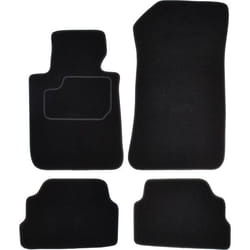 CUSTOPOL BM11C Floor mat set Textile Front and Rear 4 black Tailored