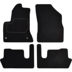 CUSTOPOL CIT120C Floor mat set Textile Front and Rear 4 black Tailored