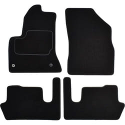 CUSTOPOL CIT120S Floor mat set Textile Front and Rear 4 grey Tailored