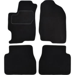 CUSTOPOL MAZ70C Floor mat set Textile Front and Rear 4 black Tailored