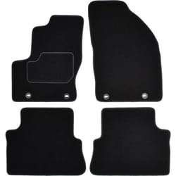 CUSTOPOL FOR145C Floor mat set Textile Front and Rear 4 black Tailored