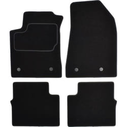 CUSTOPOL ALF80C Floor mat set Textile Front and Rear 4 black Tailored