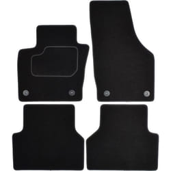 CUSTOPOL AUD225C Floor mat set Textile Front and Rear 4 black Tailored AUDI: Q3
