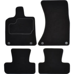 CUSTOPOL AUD230C Floor mat set Textile Front and Rear 4 black Tailored AUDI: Q5
