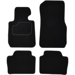 CUSTOPOL BM120C Floor mat set Textile Front and Rear 4 black Tailored