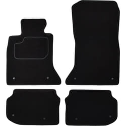 CUSTOPOL BM180C Floor mat set Textile Front and Rear 4 black Tailored BMW: 5 Saloon