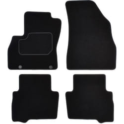 CUSTOPOL CIT295C Floor mat set Textile Front and Rear 4 black Tailored