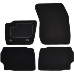 CUSTOPOL FOR256C Floor mat set Textile Front and Rear 4 black Tailored