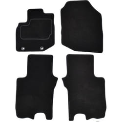 CUSTOPOL HON205C Floor mat set Textile Front and Rear 4 black Tailored