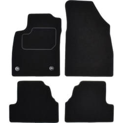 CUSTOPOL OPL195C Floor mat set Textile Front and Rear 4 black Tailored