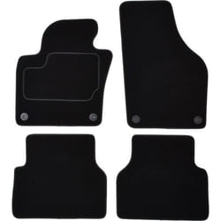 CUSTOPOL VW370C Floor mat set Textile Front and Rear 4 black Tailored VOLKSWAGEN: Tiguan I