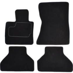 CUSTOPOL BM265C Floor mat set Textile Front and Rear 4 black Tailored BMW: X5