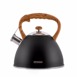 Promis TMC12, 3 L, Black, Stainless steel, Wood, Steel, Hinged, Detachable lid