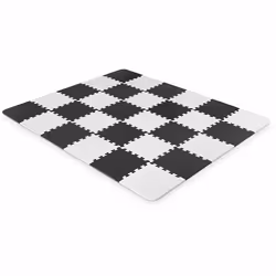 Kinderkraft Luno, Baby play mat, Foam, Black, White
