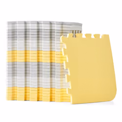 Kinderkraft LUNO kid's area rug/mat Yellow Fabric Square - Additional view 2