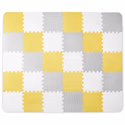 Kinderkraft LUNO kid's area rug/mat Yellow Fabric Square - Additional view 4