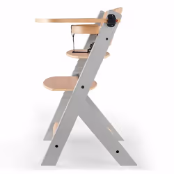 Kinderkraft KKKENOCGRY0000 high chair Booster high chair Hard seat Grey, Wood - Additional view 4