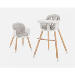 Kinderkraft Sienna 2 in 1 Highchair Baby Chair Wooden Removable Tray
