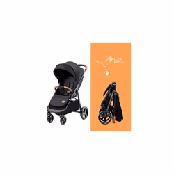 Grande Plus Stroller Pushchair for Toddlers from Birth to 22 kg, Extra-Large Hood, Lie-Flat Position, Folding with one Hand, Shock Absorption on All