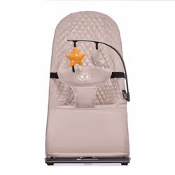 Kinderkraft MIMI, Boy/Girl, Adjustable backrest, Foldable, Toy bar, Beige