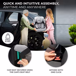 Car Seat Comfort UP, I-Size Booster Child Seat, with 5 Point Harness, Adjustable Headrest, for Toddlers, Infant, Group 1/2/3, 9-36 Kg, Up to 12 Years,