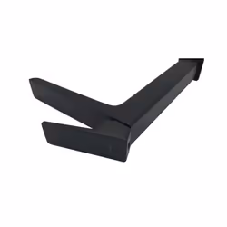 Tall Black Bathroom Sink Standing Rectangle Shaped Mixer Tap Single Lever Tap