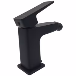 Black Bathroom Bidet Faucet Standing Rectangle Shaped Mixer Tap Single Lever Tap