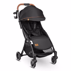 Lionelo Julie One, Canopy, Lightweight stroller, Any gender, Solid wheels, Foldable, Black