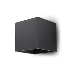 Wall Lamp QUAD 1 Black Up/Down Square Shape Modern Loft Design G9