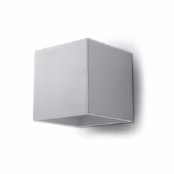 Wall Lamp QUAD 1 Grey Up/Down Square Shape Modern Loft Design G9