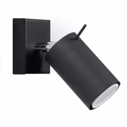 Wall Lamp RING Black Rotating Tube Modern Loft Design GU10