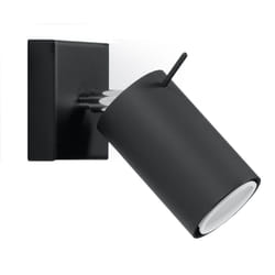 Wall Lamp RING Black Rotating Tube Modern Loft Design GU10