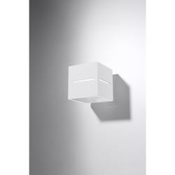 Wall Lamp LOBO White Up/Down Square Shape Modern Loft Design G9