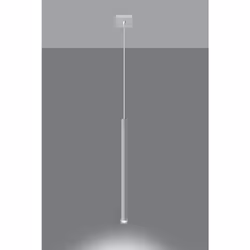 Pendant lamp PASTELO 1 White Round Tube Shape Spot Modern Loft Design LED G9