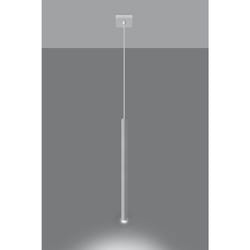 Pendant lamp PASTELO 1 White Round Tube Shape Spot Modern Loft Design LED G9