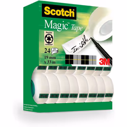 Scotch Magic Invisible Tape Value Pack 24 Rolls 19mm x 33m