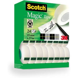 Scotch Magic Invisible Tape Value Pack 24 Rolls 19mm x 33m