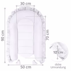 Totsy Baby KOK251_SZARY_50X90 crib skirt/bumper/liner