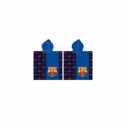 FC Barcelona Crest Hooded Towel Poncho