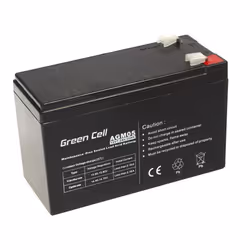 Green Cell AGM05, Sealed Lead Acid (VRLA), 12 V, 1 pc(s), Black, 7.2 Ah, 5 year(s)