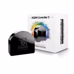 Fibaro RGBW Controller 2, Wireless, Z-Wave, Black, 868.4 MHz, 50 m, RF Wireless