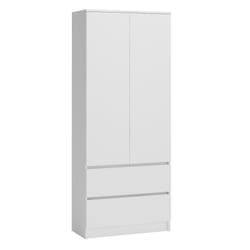 Topeshop SZAFA MALWA B bedroom wardrobe/closet 5 shelves 2 door(s) White