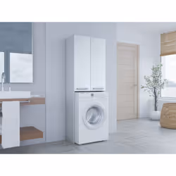 Topeshop POLA DD BIEL bathroom storage cabinet White