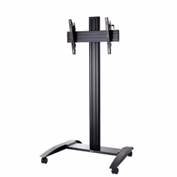 Edbak TRV100 Video Conferencing Trolley, 70 kg, 106.7 cm (42"), 165.1 cm (65"), 100 x 100 mm, 600 x 400 mm, 375 - 1770 mm
