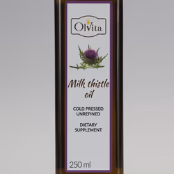 Milk Thistle oil, Cold Pressed, Raw, Ol'Vita 250 ml