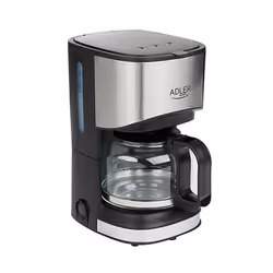 Adler AD 4407, Drip coffee maker, Ground coffee, 550 W, Black, Silver